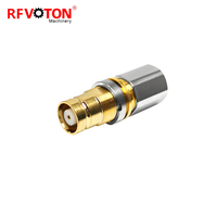 Connecteur coaxial RF Flex5 à montage droit avec pince de fixation, prise femelle 1.6-5.6 1.6/5.6, conforme RoHS