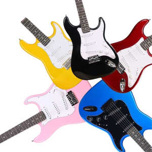 <span class=keywords><strong>Guitarra</strong></span> Eléctrica Estilo ST - Cuerpo <span class=keywords><strong>de</strong></span> Paulownia Sólido con Acabado Brillante, 6 Trémolos Preconfigurados, Ideal para Principiantes, Calibración Profesional - Product Image 2