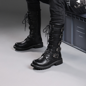 Botas Altas de Montar a Caballo para Hombre, Botas de Caballero Retro, Botas Martin de Caña Alta para Hombre, Botas Vaqueras de Estilo Británico - Product Image 6