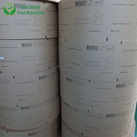 50gsm Wrapping Customized Sachets Packaging Sandwich Burger Sugar Sachet Coating Paper