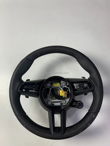 Volant de direction en cuir de style sport pour <span class=keywords><strong>BMW</strong></span> E90 E92 E93 E71 E82, compatible avec les modèles M3 M4 X6 X5 M2 X3, carbone - Product Image 3