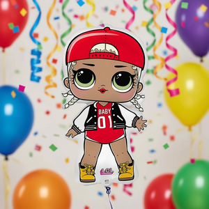 Ballon en aluminium métallisé Party Love Lol Surprise Cartoon 84x47cm pour décoration de fête d'enfants - Product Image 3