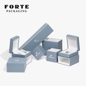 FORTE 2025 Boîte à bijoux en cuir PU avec logo personnalisé, nouvelle conception de boîtes d'emballage pour bijoux de luxe - Product Image 6