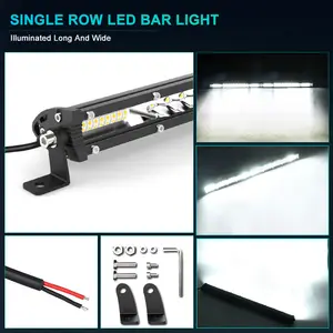 Barra luminosa a LED Ultra sottile <span class=keywords><strong>da</strong></span> 7-50 pollici Off Road 4x4 barra luminosa <span class=keywords><strong>da</strong></span> <span class=keywords><strong>lavoro</strong></span> a LED per Jeep Truck ATV SUV <span class=keywords><strong>faro</strong></span> a LED per auto 12V 24V - Product Image 6