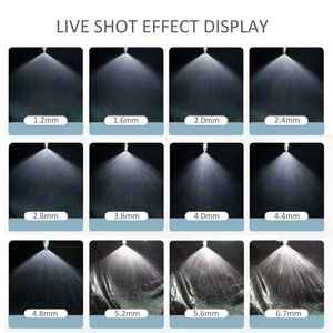 YUJIA 1/2BSP 304ステンレス鋼広角軸旋回フルコーンスプレー先端フローノズル - Product Image 6