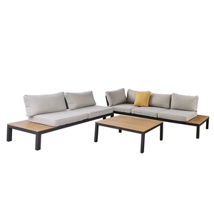Nuevo <span class=keywords><strong>Diseño</strong></span> <span class=keywords><strong>de</strong></span> <span class=keywords><strong>Muebles</strong></span> <span class=keywords><strong>de</strong></span> <span class=keywords><strong>Exterior</strong></span> Momoda, Mayorista, Conjunto <span class=keywords><strong>de</strong></span> Sofá Modular en Forma <span class=keywords><strong>de</strong></span> L para Jardín con Mesa <span class=keywords><strong>de</strong></span> Centro <span class=keywords><strong>de</strong></span> Teca - Product Image 6