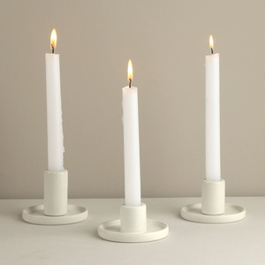Wholesale European Simple <strong>Black</strong> and White Ceramic <strong>Candlestick</strong> <strong>Holder</strong> for Home Decoration Ornament in Stock - Product Image 4