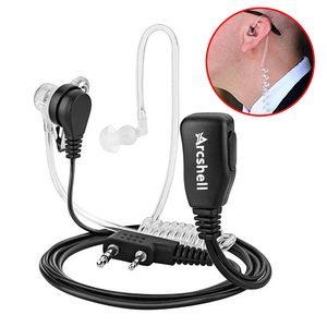 Auricular de tubo acústico de 2 pines con cabezal K, compatible con Arcshell personalizado, con micrófono PTT, para vigilancia y walkie-talkie discreto, artículo de 1 dólar - Product Image 1