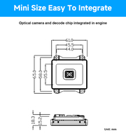 Module de numérisation 1D 2D NFC intégré DP5660M OEM Lecteur de code QR pour supermarché Casier