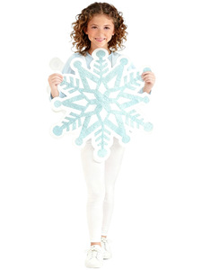 Costume de Flocon de Neige pour Enfants, Tenue de Noël Scintillante pour Filles, Robe de Fête Thème <span class=keywords><strong>Reine</strong></span> <span class=keywords><strong>des</strong></span> <span class=keywords><strong>Neiges</strong></span>, Taille Unique - Product Image 5