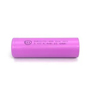 Bak 21700 45d 60a Ontlading 4500Mah Cilindrische Lithium-Ion Batterijen 3.6V 4500Mah 16.2wh Li-Ion Cellen Hoge Prestaties Batterij - Product Image 2