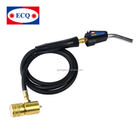 Harga Pabrik Obor Karbon Dioksida HT-1S Pengapian Elektrik Berlapis Tembaga 54V Pembakar Gas untuk Penyolderan, Pengerasan, BBQ, Pengelasan
