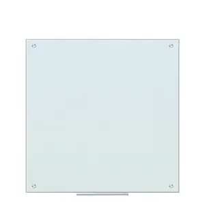 Glass Magnetic Memo Boardと磁石、磁気消しゴムとドライearseインクペン、掲示板 (White)
