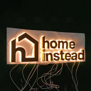 Tùy chỉnh 3D logo chữ dẫn biển hiệu với phía trước trở lại ánh sáng kim loại treo tường kinh doanh signage cho các cửa hàng thanh cho quảng cáo - Product Image 5