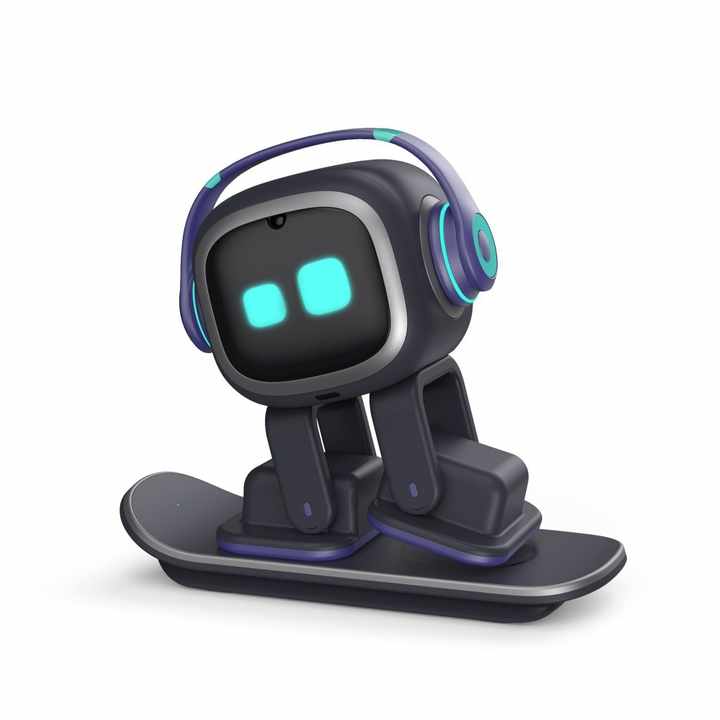 EMO Robot cerdas AI Desktop hewan peliharaan, mainan hewan peliharaan dengan jam Alarm EMO cerdas