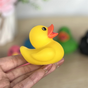 Promotional Gift Baby Bath Toy Floating Vinyl Animals Bulk Multi Different Colors <b>Mini</b> Soft <b>Rubber</b> <b>Duck</b> - Product Image 4