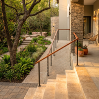 Système de balustrade en câble d'acier inoxydable noir pour terrasse, vente en gros