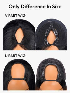 Perruque bouclée birmane en U/<span class=keywords><strong>V</strong></span> sans colle, sans lacet, facile à porter, en cheveux humains, aspect naturel, pour femme, usage quotidien - Product Image 5