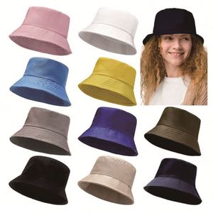 Sombrero tipo pescador unisex de doble cara negro, en blanco para personalizar, para uso diario, informal, fiestas, esquí, pesca, bricolaje, con logotipo, sombreros de verano - Product Image 2