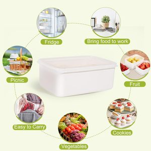 Refrigerator <b>Storage</b> <b>Box</b> PP Plastic Food Grade Crisper <b>Kitchen</b> Fruit Vegetable Egg Freezer sealed <b>Box</b> with Lid 1-3L Capacity - Product Image 3