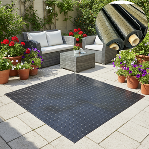 Rouleau de tapis en <span class=keywords><strong>caoutchouc</strong></span> rond antidérapant, imperméable, facile à découper et flexible pour garages, couloirs et tapis de barbecue (vente en gros) - Product Image 5