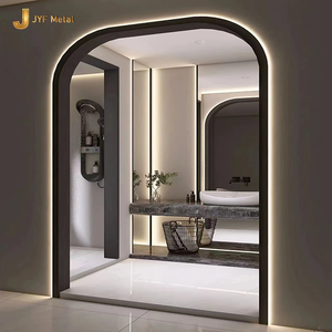 Marco de Puerta Arqueado Moderno de Acero Inoxidable C19, Perfil de Fabricación Metálica para Decoración Interior Comercial de Villas y Restaurantes - Product Image 2