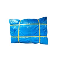 Bâche en PE bleue, toile tissée en HDPE, revêtement en LDPE, couverture imperméable de moyenne résistance pour tente, camion, bateau, usage agricole