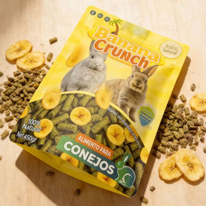 Bolsas de Mylar Personalizadas para Comida de Mascotas, Bolsas Reutilizables con Cierre para Conejos, Empaque para Golosinas - Product Image 4