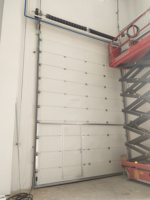 Puertas Seccionales Industriales para Garaje de 50 mm con Acabado Industrial, Puertas de Almacén de Acero de 16x7, Impermeables, Garantía de 5 Años, Venta al por Mayor