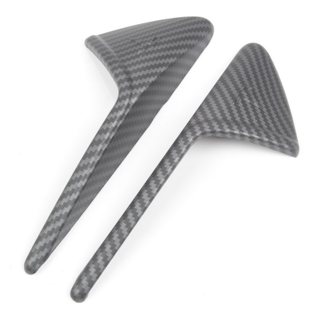 Side Camera Cover Carbon Fiber ABS Protector Car Accessories Exterior for Tesla Model 3 Y S X Model3 2021