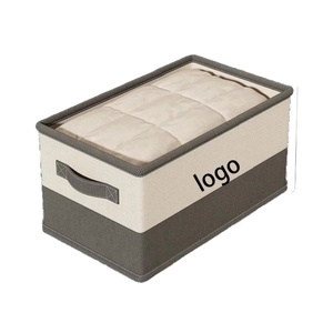 Paniers de rangement pliables classiques écologiques de grande taille, boîtes organisatrices multi-usages pour les étagères de placard, la cuisine et le bureau - Product Image 1