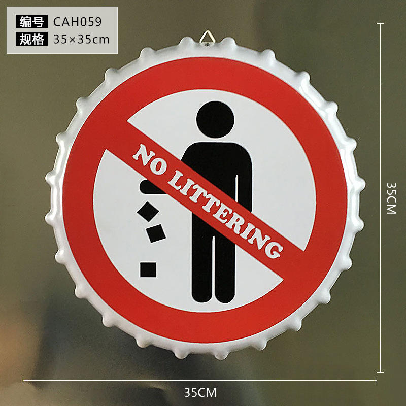 35 cm - Prohibido dejar residuos.