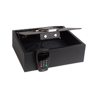 Coffre-fort miniature pour hôtel EASTON, en acier inoxydable, ouverture par le haut, avec clavier LED rétroéclairé, serrure électronique pour chambre d'hôtes