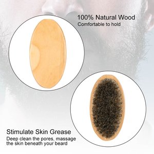 <span class=keywords><strong>Set</strong></span> all'ingrosso di pettine in legno di bambù antistatico per <span class=keywords><strong>barba</strong></span> da uomo spazzola da <span class=keywords><strong>barba</strong></span> e Kit tascabile per la cura dei baffi - Product Image 4