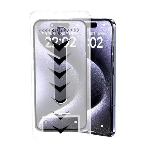 9H 2.5D Anti-Scratch Phone Tempered Glass Screen Protector Kit Easy Installation Applicator for iPhone 12 13 14 16 Pro Max Plus