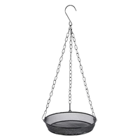 JOYSING Mangeoire à oiseaux suspendue pour fenêtre, en maille de fer, plateau à graines, design arrondi intelligent, écologique, en promotion, pour jardin extérieur
