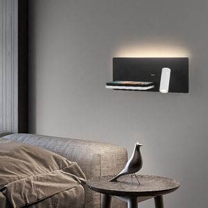 Chambre d'amis port de charge USB LED lampe de lecture de chevet Led Wall Washer Light <span class=keywords><strong>Design</strong></span> Wall Decor Light For Bedroom Hotel - Product Image 4