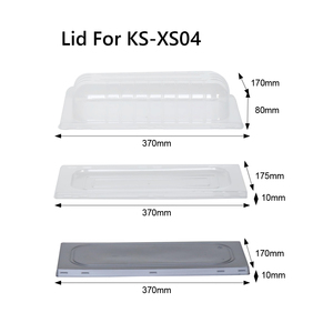 <span class=keywords><strong>2025</strong></span> nóng bán 5L thân thiện với môi không độc hại PP hình chữ nhật màu xám kem gelato container nhựa ngay lập tức <span class=keywords><strong>Maker</strong></span> - Product Image 3