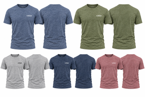 Camiseta Triblend con Logotipo Personalizado, Camiseta de Golf para Hombre, 50% Poliéster, 25% Algodón, 25% Rayón, Ropa Deportiva Suave y Ligera de Fabricante - Product Image 2