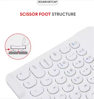 Keyboard Nirkabel Harga Terbaik untuk iPad 10/11 inci dengan Keyboard Model Circular Hat
