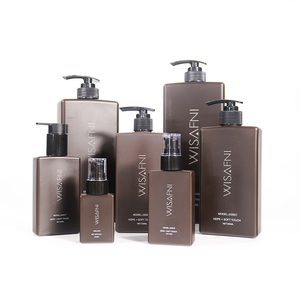 Bán buôn tùy chỉnh vuông <span class=keywords><strong>HDPE</strong></span> chai nhựa 100ml-1l màu xanh Phạm vi công suất cho dầu gội <span class=keywords><strong>container</strong></span> và Kem dưỡng da cho mỹ phẩm - Product Image 5