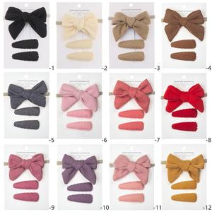 <span class=keywords><strong>3</strong></span> paket her set saç klipleri saç fiyonkları kurdele kızlar saç bebek aksesuarı - Product Image 6