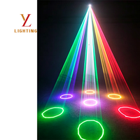 Projecteur laser de scène RGB 2W, 150W, haute vitesse, balayage ILDA, 12 canaux DMX512, activé par le son, pour DJ et soirées