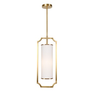 โคมไฟทองแดงโบราณทรงสี่เหลี่ยมสไตล์จีนแบบหัวเดียว ดีไซน์สร้างสรรค์สำหรับห้องนอนข้างเตียง ร้านอาหารใหม่ แสงสีขาวอบอุ่น - Product Image 1