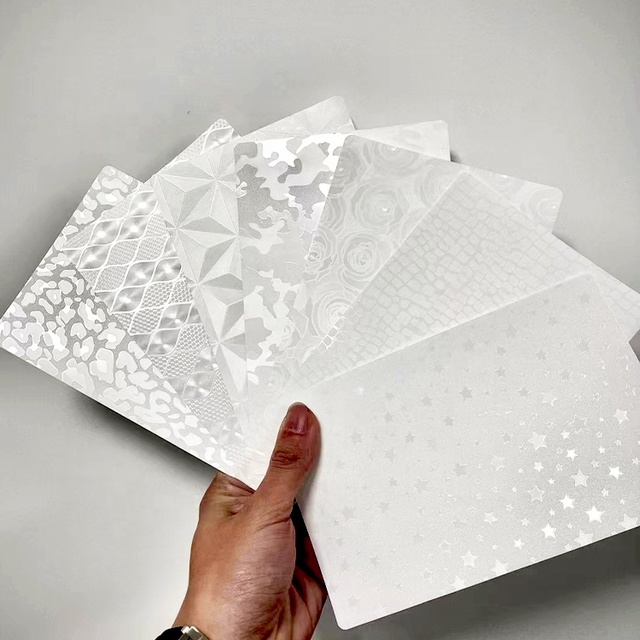 Transparent Embossed Back Film Phone Skin Sheets for Mobile Sticker Cutting Machine