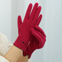 Gants d'hiver ajustés pour femmes, thermiques, multifonctionnels, avec doigts tactiles, coupe-vent, pour la conduite en extérieur en automne