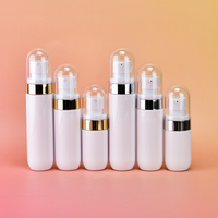 Flacon pulvérisateur cosmétique en plastique très vendu, 40 ml, 60 ml, 80 ml, en PET, avec bouchon rond, pour toner, brume faciale, brume capillaire