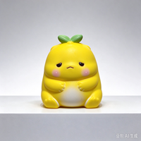 Jouet Squishy Ours Citron, Jouet à Presser Doux à Remontée Lente, Design Mignon, Anti-Stress, Jouet Sensoriel Fidget, Vente en Gros