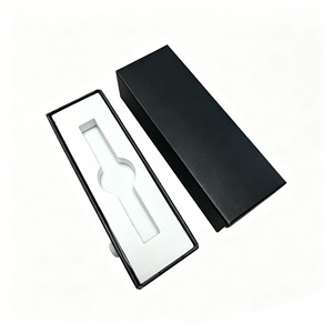 Wholesale Low Quantity Custom Recyclable Rigid Varnished Art Paper <b>Box</b> UV Coated Rigid Button <b>Lock</b> Drawer Packaging <b>Box</b> - Product Image 3