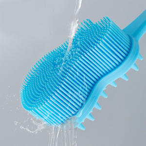 แปรง<span class=keywords><strong>อาบ</strong></span>น้ำซิลิโคนรูปกีตาร์ด้ามจับยาวอุปกรณ์นวดขนแปรงอ่อนนุ่มปลอดภัยสำหรับแมวสุนัขสัตว์เลี้ยง - Product Image 3